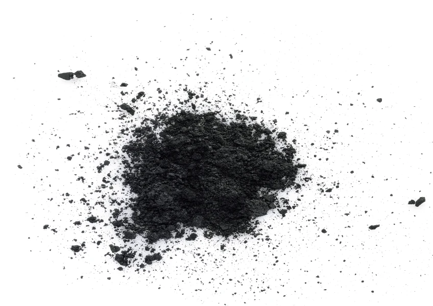 Poudre de carbone provenant du recyclage des métaux industriels usés